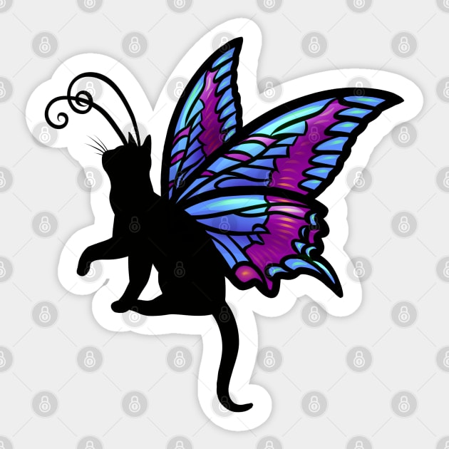 Kitty Fairy Sticker by Ellador